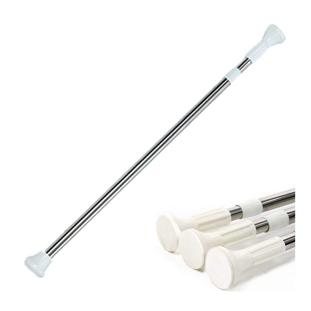 Telescopic Extendable Stainless Steel Curtain Pole Wardrobe Rail