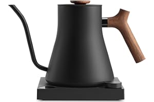Fellow Stagg EKG Pro Electric Gooseneck Kettle - Pour-Over Coffee and Tea Pot, Stainless Steel, Quick Heating, Matte Black wi