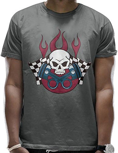 Ghost Skull Black &amp; White Graphic T-Shirt Day Of The Dead Shirts Summer Men's Short-Sleeved T-Shirts