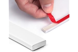 Art3dwallpanels 10 Ft White Peel and Stick Trim for Backsplash Tile Edge Self-Adhesive Flexible Trimming for Corner Decor 119.68 x 0.39 x 0.14 Inch