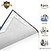Rug Gripper for Hardwood Floors | Reusable Non Skid & Slip Grippers.Flattens Area Rug Corners & Stops Rug Slipping.Anti Curling Carpet Mat Pad for Ruggies with Renewable Grip Tape (BLACK)