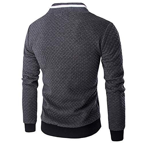 Fashion Casual Solid Mens's Cardigan Zipper Sweatshirt Jacket Coat OutwearLong Sleeve
