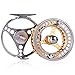 Sougayilang Fly Fishing Reel Large Arbor 2+1 BB with CNC-machined Aluminum Alloy Body and Spool in Fly Reel