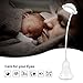Cute LED Desk Lamp OOBest Portable Dimmable Touch Sensor Light USB Rechargeable Eye Protection Art Office Table Reading Lamp (White)