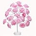 Table Lamp Rose Flower Desk Tree Lamp Gift For Girls Women Teens Home Décor For Wedding Christmas Living Room Bedroom Party with 24 Warm White LED Lights |Two Modes: USB/Battery Powered(White)