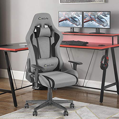 Okeysen Gaming Chair Fabric Computer Chairs, Ergonomic Video Game Chairs for Kids Adults, Gamer Chair with Massage…
