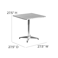 Flash Furniture Mellie 27.5'' Square Aluminum