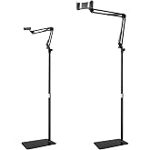 Red Light Therapy Stand - Universal Mobile Stand for Red Light Therapy Panel &amp; Near Infrared Light Devices, Heavy-Duty Holder Adjustable Height &amp; Any-Angle, 360&deg; Swivel Wheel