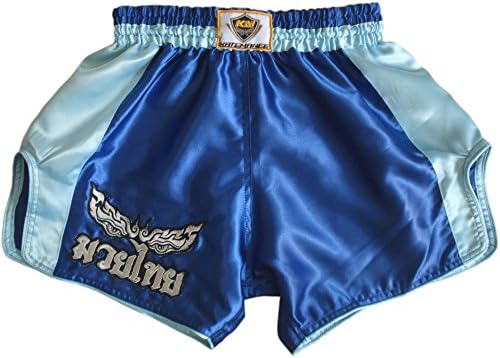 Katemanee Muay Thai Boxing Shorts Low-Waist Fit Retro Style KMRS-002 (X-Large (Waist 32"))