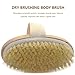 Longhandle Dry Skin Bath Body Brush with Detachable Boar Bristle Perfect For Dry Brushing Cellulite and Exfoliating Grip Elders Back Shower Brush