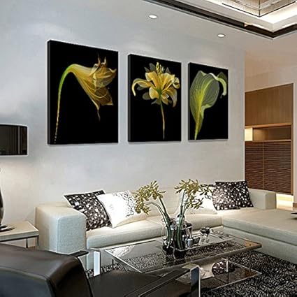 Tripla Decorazione Soggiorno Sala Pittura Tela Di Fondo Moderno Pitture Minimalista Sala Da Pranzo Den Hall Di Ingresso Parete Di Fiori Amazon It Fai Da Te