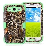 General Shop Glow in the Dark Camo Mossy OAK Tree Case Cover for Samsung Galaxy S3 III I9300 (green)