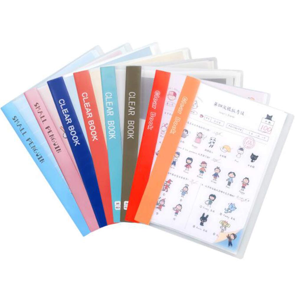 Mua Hj クリアファイル クリアポケット ポケット式ファイル 透明ポケット 書類収納 1冊セット ポケット枚 Tren Amazon Nhật Chinh Hang 21 Fado