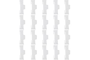 skrnrhrery Servo Cable Clip Lock, 20pcs Servo Extension Cable Safety Connector Clips Lead Wire Lock, for Rc Servo Expansion Cable Or Servo Y Adapter Cable, Jr Servo Cable Kit. (Transparent Color)…