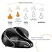 Bikeroo Oversized Comfort Bike Seat Most Comfortable Replacement Bicycle Saddle - Universal Fit for Exercise Bike and Outdoor Bikes - Wide Soft Padded Bike Saddle for Women and Men