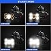Headlamp, FightingGirl Brightest 12000 Lumen 5 LED Head lamp,USB Waterproof Headlight Flashlight with Zoomable Work Light, Head Lights for Camping Running Hiking