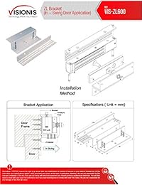 fpc-5013-vs una puerta inswinging de control de acceso puerta Lock Kit electromagnética 272 kg) con vsionis Kit de receptor inalámbrico y mando a distancia