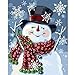 Blovec DIY Paint by Numbers for Adults Acrylic Oil Painting by Numbers Kits Art Crafts for Home Wall Decoration 16x20 Inch (Snowman with Hat)