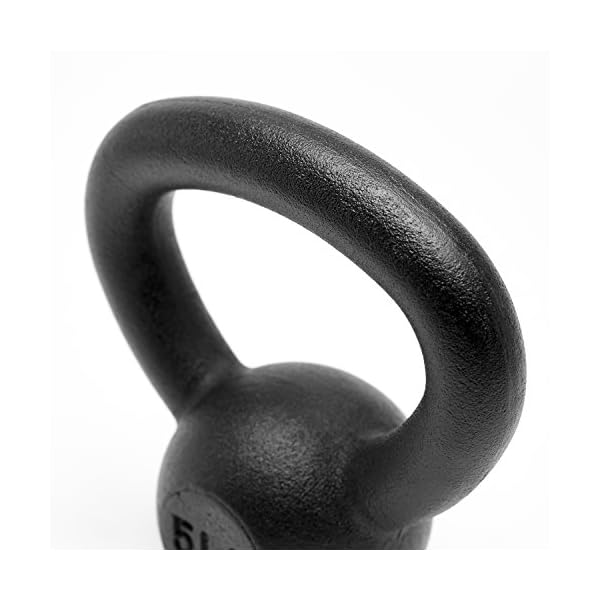 Unipack Premium Powder Coated Solid Cast Iron Kettlebell Weights 5, 10, 15, 20, 25, 30, 35, 40, 45 lbs - Image 3