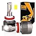 simdevanma LED Automobile Headlight Bulbs with Advanced LED Chip and All-in-One Conversion kit-80W/8,000LM/6,000K-2 Year Warranty(Upgraded Version) (H11(H8,H9))