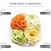 enviHome The Original 2017 Edition Spiral Slicer Vegetable Spiralizer - Super Zoodle Maker - 4 Blade Veggie Cutter - 4 Pasta Styles in One - Zucchini Noodle Spaghetti Maker and Recipe eBook Package