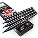Arteza Real Brush Pens, A130 Elephant Gray, Pack of 4, Watercolor Pens with Nylon Brush Tips, Art Supplies for Dry-Brush Painting, Sketching, Coloring & Calligraphy
