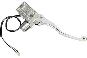 Vanlison Front Right Hand Brake Master Cylinder Compatible with Kawasaki Prairie 300 360 400 700 Bayou 300 Brute Force 650 Lakota 300 Mojave 250 KFX700 Part # 43015-1646 Chrome