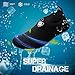 SIMARI Anti Slip Water Shoes for Women Men Summer Outdoor Beach Swim Surf Pool SWS001 Circular Black 11-12.5