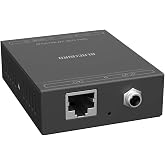 Monoprice Blackbird 4-Port USB 2.0 Extender Over Cat5e/Cat6-50 Meters (164 Feet) Plug and Play, No Driver, Supports Up to 480Mbps, for Windows, MacOS, Android, Linux