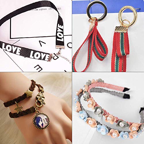 PandaHall Elite 680PCS 6 Size 4 Color Iron Ribbon Ends Bracelet Bookmark Pinch Crimp Clamp End Findings Cord Ends Fasteners Clasp Leather Crimp Ends Jewelry Making Findings