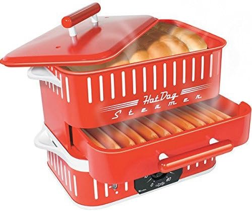 (Ship from USA) Cuizen Retro Hot Dog Steamer with Lid Holds 24 Hot Dogs NEW! /ITEM NO#8Y-IFW81854147202 by Rosotion