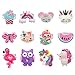 Elesa Miracle 12pcs Kids Little Girl Adjustable Jewelry Rings in Box, Seashell Mermaid Jewel Rings Girl Pretend Play and Dress Up Rings
