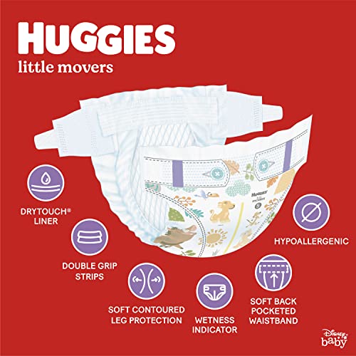Huggies Little Movers Baby Diapers Size 4,70 Count (Pack of 2) Pricepulse