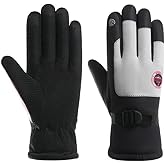 LEKAYIHU Winter Gloves for Men Women Cold Weather Ski Gloves Waterproof Warm Windproof for Running Cycling