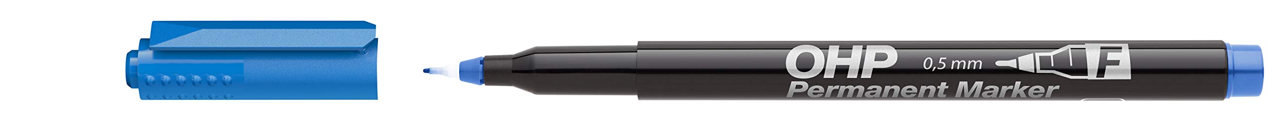 ICO Permanent Marker F Blue Pack of 10 in a Paper Box