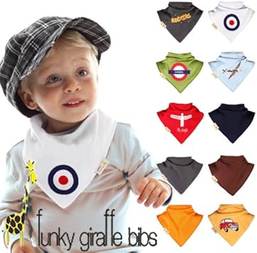 funky giraffe bibs