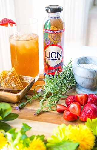 LION Dandelion Tea – 6 Bottle Variety Sampler - Improves digestion and a super detoxifier Delicious and Refreshing Whole plant (dandelion leaf, root, flower).Anti-inflammatory and antioxidant.