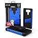 Zizo BOLT Series compatilbe with LG V20 Case Military Grade Drop Tested with Tempered Glass Screen Protector, Holster, Kickstand BLUE BLACK