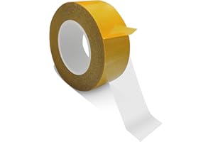 WENSSKKU Extra Strong Adhesive Double Sided Tape Heavy Duty,Super Clear Thin Two Sided Tape for Walls Crafts Scrapbooking Woodworking 1Inch x 50 Feet