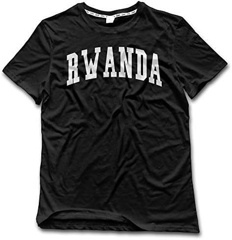 Mans Rwanda Short-Sleeved T-Shirt Of Various Themes Large
