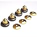 LAMPTOP 4 PCS Golden-Plated Speaker Pad