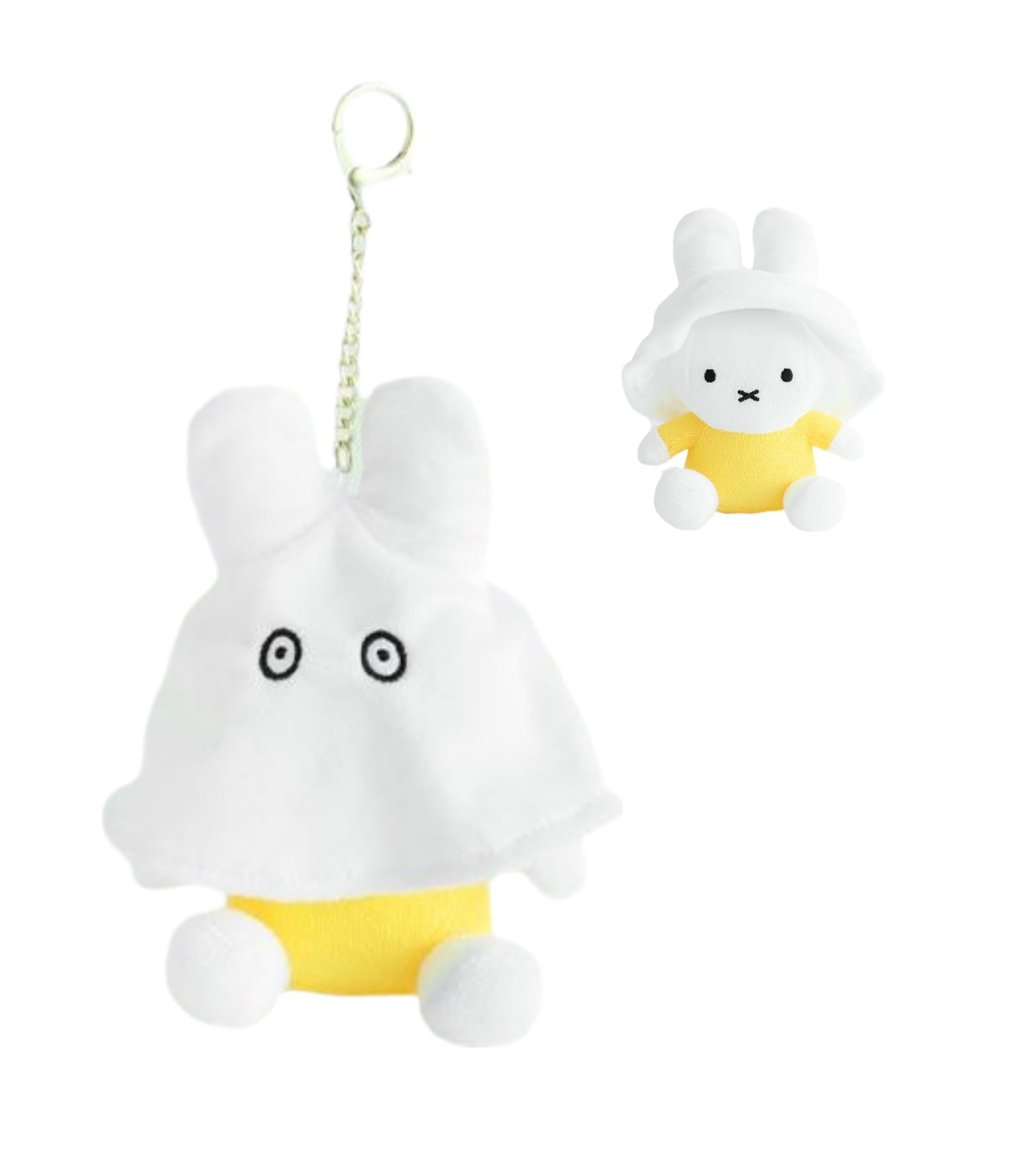 MSGlobal Cute Plush Keychain with Fun Ghost Cape