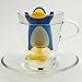 Cute Tea Infuser for Loose Leaf Tea, YumYum Utensils' Set of 2 PlaTEApus Silicone Tea Strainers, these Adorable Orange and Blue Platypus aren't Just Cute they'll Steep your Tea to Perfection.