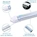 BRILLIHOOD R17D LED 8FT Tube Light Bulbs, 40W (90W Equivalent), 4500LM, 6000K (Bright White) T8/T12 8FT LED Bulbs for Fluorescent Fixtures, Dual-Ended Power, 10-Pack