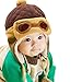 FEITONG Cute New Kids Girls Boys Beanie Pilot Crochet Earflap Hats Winter Warm Cap Hat + 1 PC Women Headband