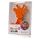Baby Teething Toy Extraordinaire - Little Bambam Giraffe Teether Toys by Bambeado. Our BPA Free Teethers Help take The Stress Out of Teething, from Newborn Baby Through to Infant - Orange