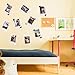 Bememo 2040 Pieces Photo Corners Stickers for Photo Album Scrapbook (Black and Transparent)