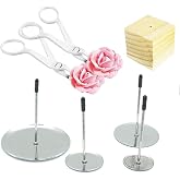 Cake Flower Nail Lifters Set - Stainless-Steel Baking Tools,6 Pcs,Icing Flowers Decoration (7 PCS)