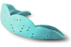 SISU Aero Medium Mouthguard, Awesome Aqua - 1.6mm Thin - Custom-Molded Fit - Slim Design - Remoldable Up to 20 Times - for Team Sports - Non Toxic