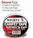 iPrimio Mighty X Extra Thick Double-Sided Indoor Rug & Carpet Tape Heavy-Duty Carpet, Mat, & Hardwood Floor Tape for Area Rugs & Large Rugs - Wood & Mounting Tape (30 Yards x 2 Inches)